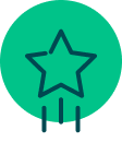 icono estrella verde